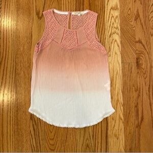 Like New Rewind Tank- Pink & White, Size Small